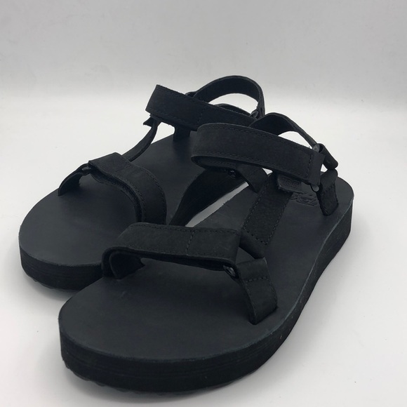 Teva Universal Midform Black Leather Sandals - Picture 2 of 6